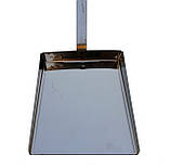 Совок для каміну і мангалу із нержавіючої сталі з дерев'яною ручкою, фото 3