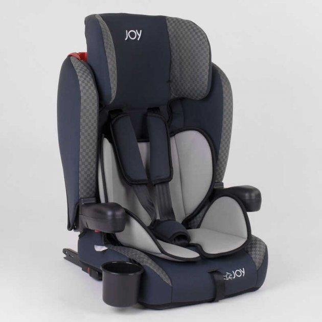 Дитяче автокрісло JOY 24812 система ISOFIX, універсальне, група 1/2/3, вага дитини від 9-36 кг, сіре