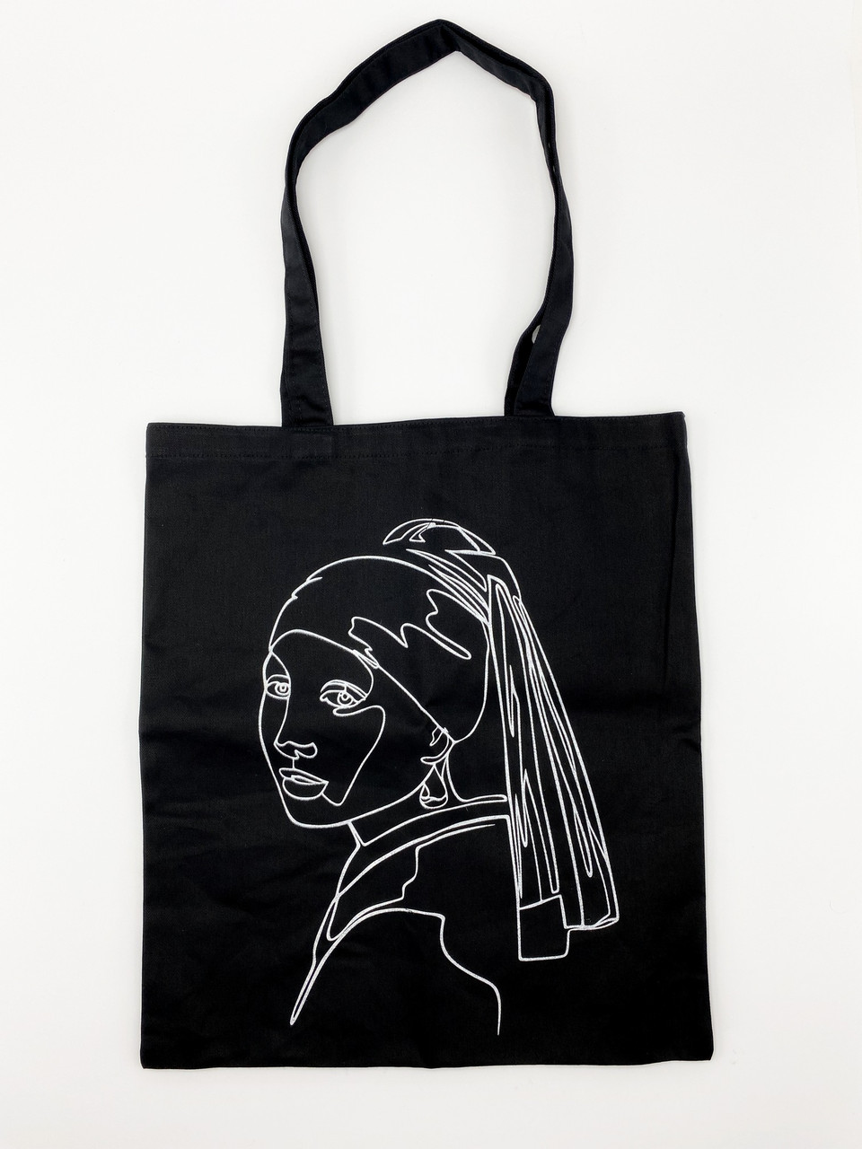 Еко-сумка для покупок шоппер розмір 35 * 41см (матеріал саржа) арт-дівчинка, фото 1