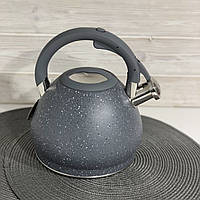 Чайник зі свистком 3.5 л мармурове покриття Edenberg EB-1976 Чайник для індукційної плити Чайник газовий