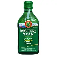 Mollers Tran omega 3 250мл.- с натуральным вкусом, большой срок годности,в наличии(Orkla,Польша)