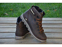 Черевики шкіряні зимові CAT Rider Nubuck Brown