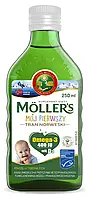 Mollers Tran omega 3 250мл.- с натуральным вкусом,для детей, большой срок годности,в наличии(Orkla,Польша)