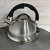 Чайник зі свистком 3 л із неіржавкої сталі Edenberg EB-1979 Чайник для індукційної плити Чайник газовий