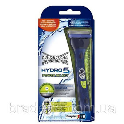 Станок для гоління Wilkinson Sword Hydro 5 Power Select з батарейкою 1 картридж, фото 1