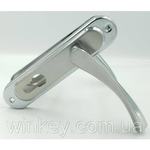 Ручка на планці TRION POLIS-AL 62 мм SN/CP, фото 1