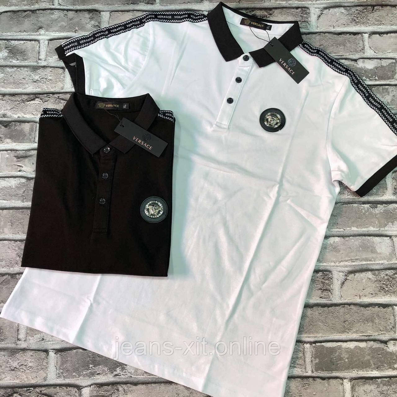 Футболка чоловіча 3XL(р) чорна 961049 VERSACE Туреччина Літо-C