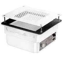 Врізна манікюрна витяжка з HEPA фільтром Teri 800, колір білий (сітка біла)