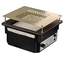 Врізна манікюрна витяжка з HEPA фільтром Teri 800, колір чорний (сітка золота)