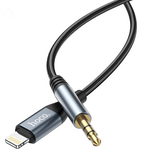 Аукс Шнур для Айфона HOCO 3.5 To Lightning IPhone Black Оригинал ...