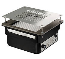 Врізна манікюрна витяжка з HEPA фільтром Teri 800, колір чорний (сітка металік)