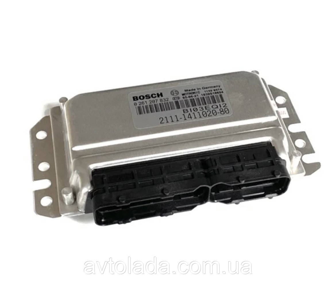 Электронный блок управления двигателем ЭБУ Bosch 2111-1411020-80 M7.9.7 и M7.9.7+ - фото 1 - id-p1507182558