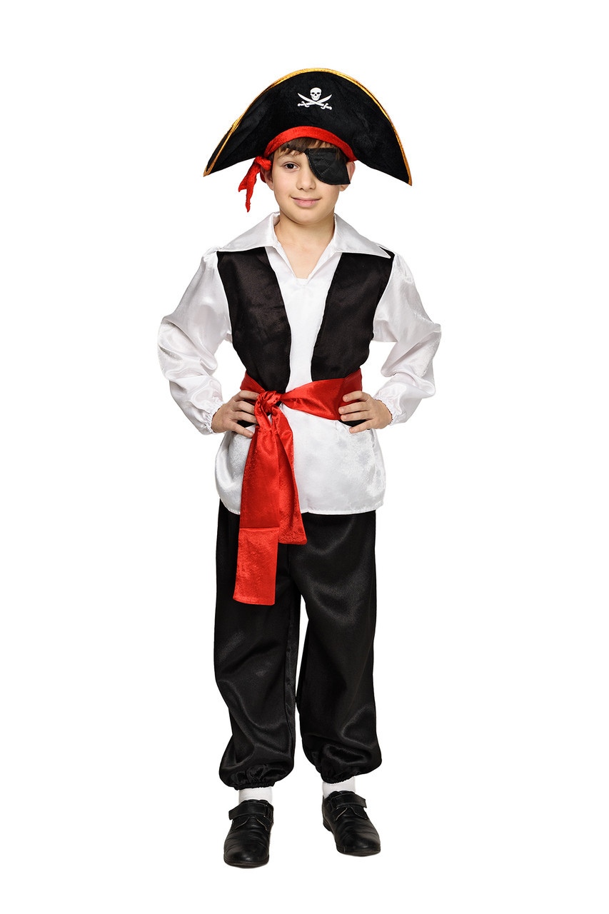 Дитячий костюм ПІРАТ на 4,5,6,7,8,9 років дитячий карнавальний костюм ПІРАТА РОЗБІЙНИКА