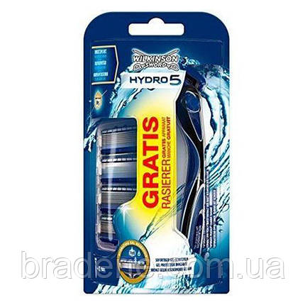 Гоління для гоління Wilkinson Sword Hydro 5 + 4 змінні касети, фото 2