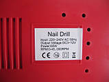 Фрезер для манікюру і педикюру Nail Master (45000 обертів , 65 вт) червоний, фото 8