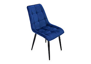 Обеденный стул Intarsio Charlie Синій (CHARLIECDBL86), стул в гостиную, мягкий стул