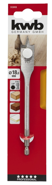 Свердло по дереву перше 18мм, KWB (512418)