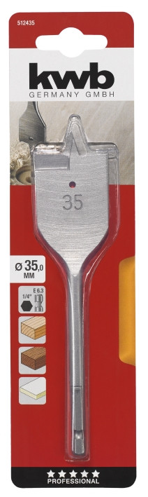 Свердло по дереву перше 35мм, KWB (512435)