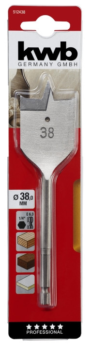 Свердло по дереву перше 38мм, KWB (512438)