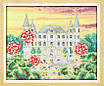 Набір для вишивання за нанесеною на канву схемою "The swan castle" . AIDA 14CT printed, 38*33 см, фото 10