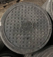 Люк полімерпіщаний чорний навантаження до 4,5 т без запірного пристрою