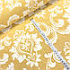 Водовідштовхувальна тканина. Дамаск білий на жовтогарячому (W), фото 2