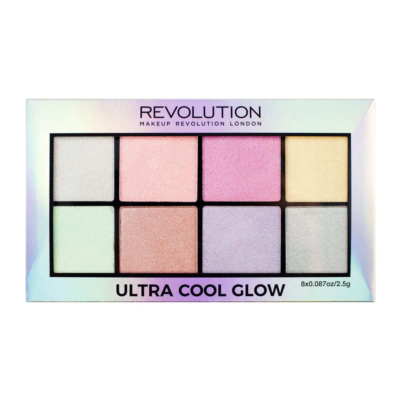 Палетка хайлайтерів для обличчя Makeup Revolution Ultra Cool Glow