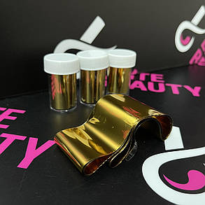 Перекладна фольга для нігтів золото,1 м, фото 3