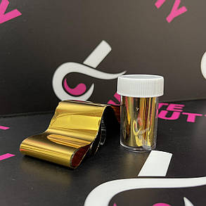 Перекладна фольга для нігтів золото,1 м, фото 2