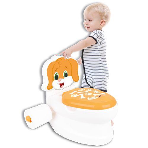 Горщик унітаз Pilsan 07-562 "Собачка" з тримачем для паперу, білий