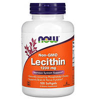 Лецитин Now Foods Non-Gmo Lecithin 1200mg 100 м'яких таблеток