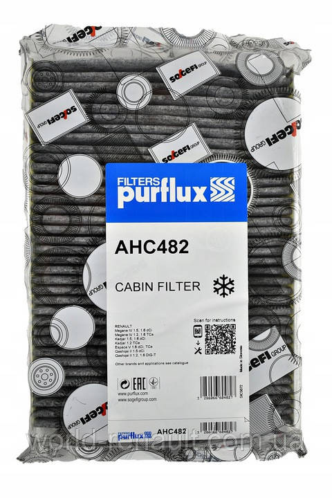 PURFLUX AHC482 - Фільтр салону вугільний на Рено Меган 4