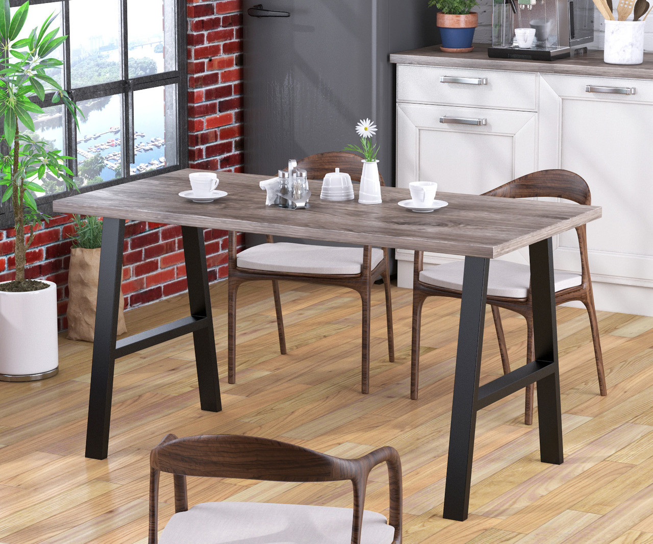 Стіл обідній Атлант Loft Design Дуб Палена