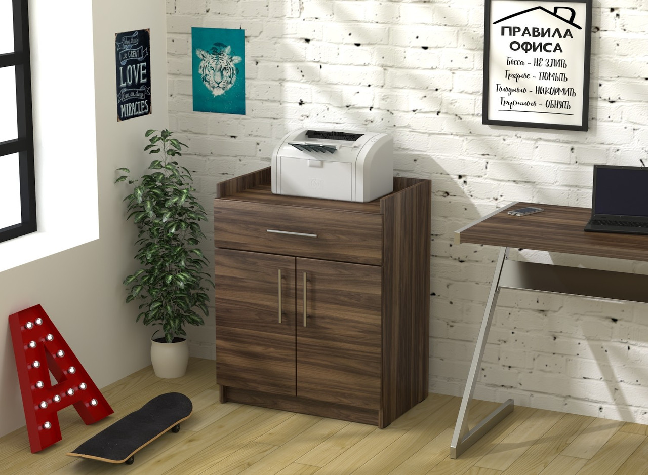 Тумба для принтера L-640 Loft design Горіх Модена