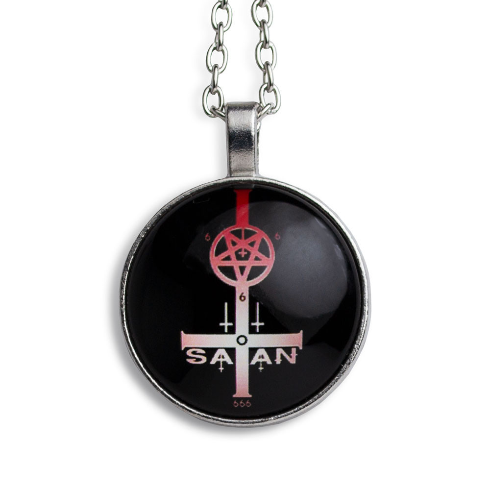 Кулон KS-33 Satan cross pentagram