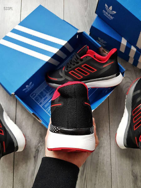 Adidas black red hotsell