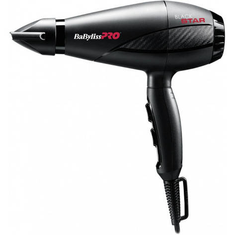 Фен професійний BaByliss PRO BLACK STAR BAB6200E 2000W, фото 2
