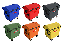 Пластиковий сміттєвий контейнер зі сферичною кришкою, Sulo 1100 л, фото 4