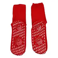 Турмалиновые носки с массажной подошвой Красный