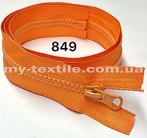 Блискавка тракторна 50 см роз'ємна один бігунок Тип-5 Жовтогарячий