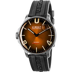 Годинники наручні чоловічі U-BOAT 8703 CAPSOIL DARKMOON COFFEE BROWN SS