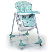 Раскладной стульчик трансформер Puppy Boy для кормления для мальчика или девочки голубой Щенок