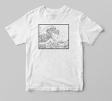 Футболка з принтом "Хвилі Кацусіка Хокусай"