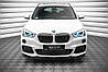 Спліттер BMW X1 F48 M Sport елерон тюнінг обвіс (V2), фото 5
