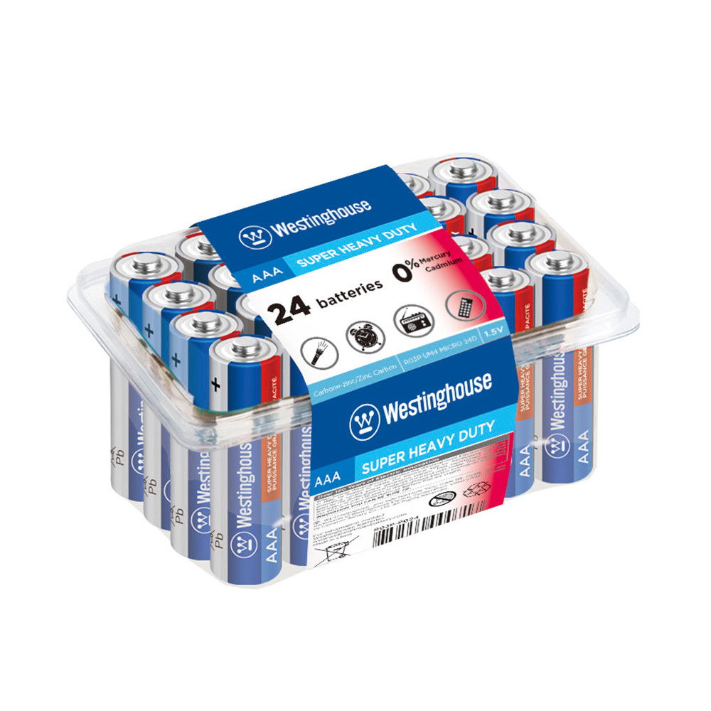 Сольова батарейка Westinghouse Super Heavy Duty AAA/R03 24шт/уп plastic case