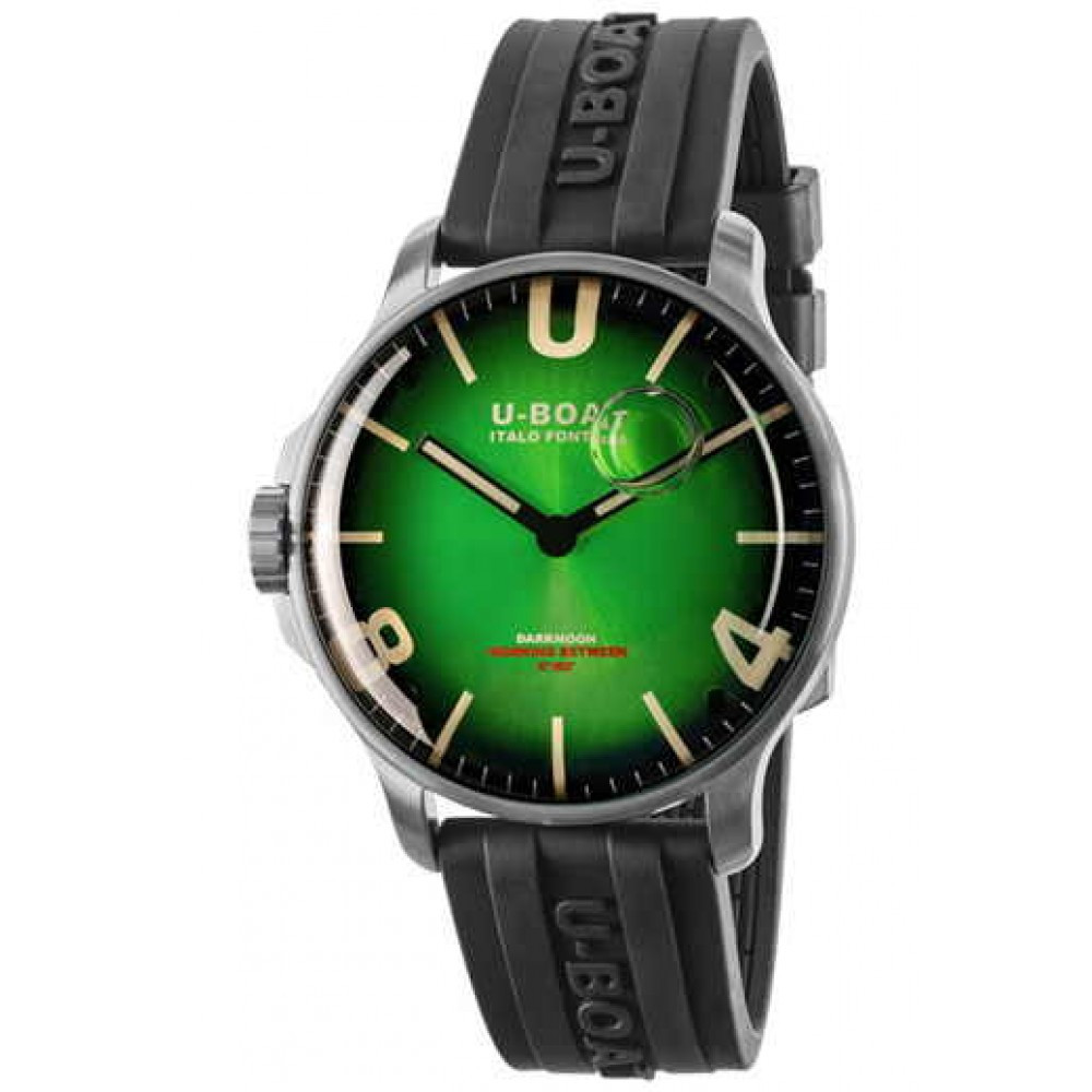 Годинник наручний чоловічий U-BOAT 8702 CAPSOIL DARKMOON EMERALD GREEN SS