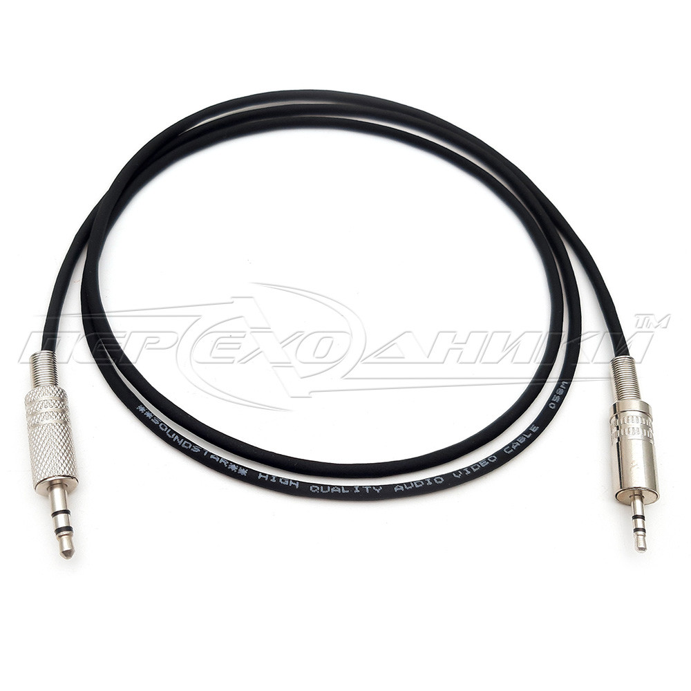 Аудіо кабель 3.5 mm stereo на 2.5 mm stereo jack у екрані