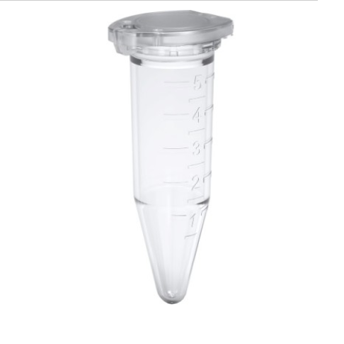 Мікропробірки 5 мл тип Еппендорф з кришкою-замком з градуюванням, без ДНКаз, РНКаз (500 шт)