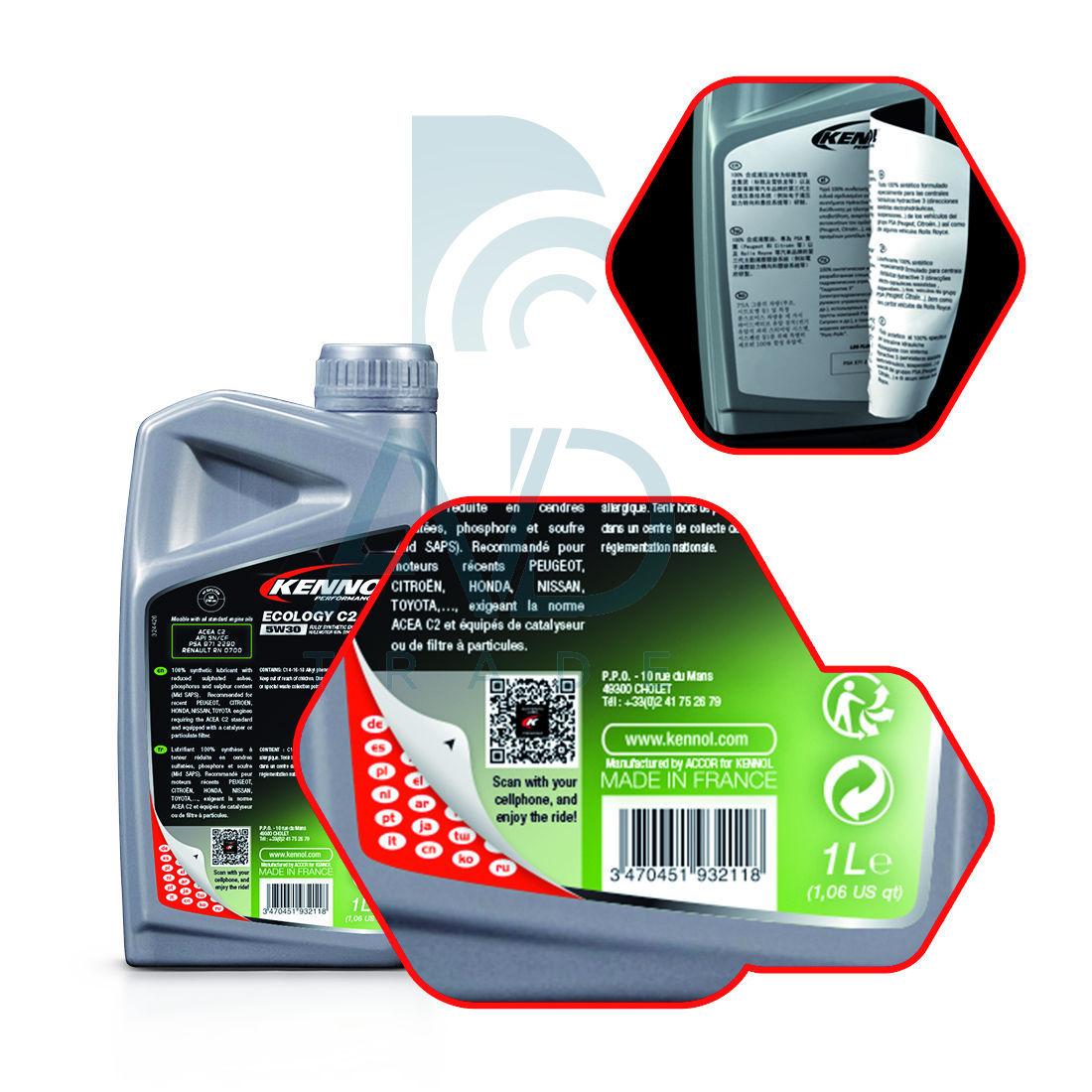 Купить Масло моторное KENNOL ECOLOGY 5W30 С2 1L, цена 607 ₴ — Prom.ua ...