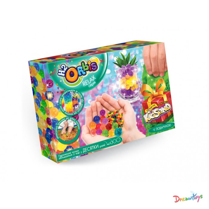Набір для творчості "RELAX BOX H2Orbis" (кінетичний пісок+орбізи)